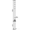 KICKBACK � puller | � 60 mm | med jordfod til indst�bning i beton | hvid med r�de reflekterende striber